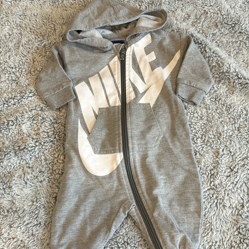 3-6M Nike hooded one piece suit